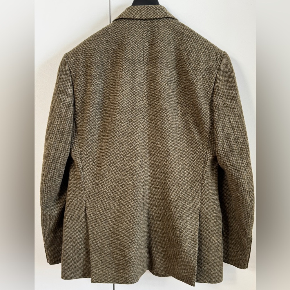 RALPH LAUREN PURPLE LABEL TWEED SPORT COAT BLAZER GREEN $2495 42 L JACKET OLIVE - Picture 2 of 8